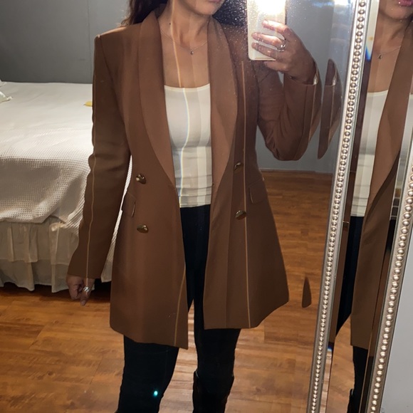 Brown Zara blazer coat/ Blazer Dress - Picture 5 of 12